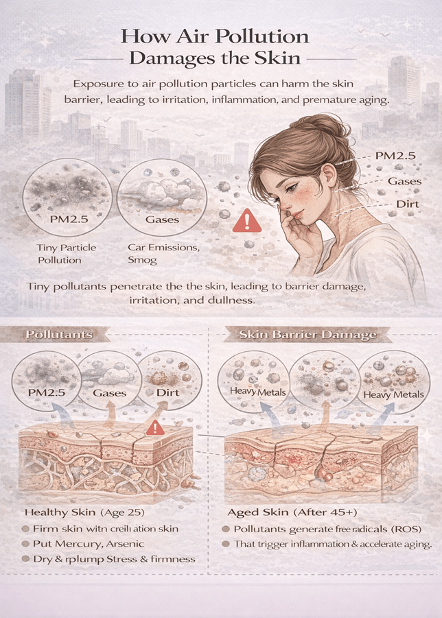 air pollution and skin
