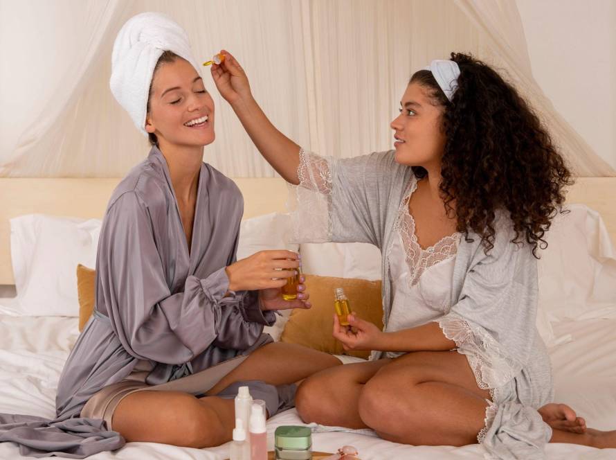 Morning vs Night skin