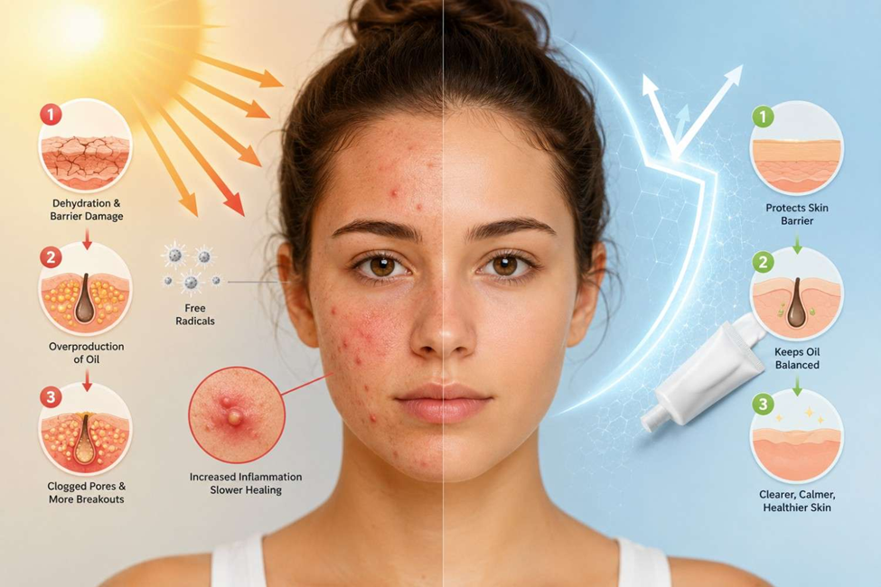 cica sunscreen acne